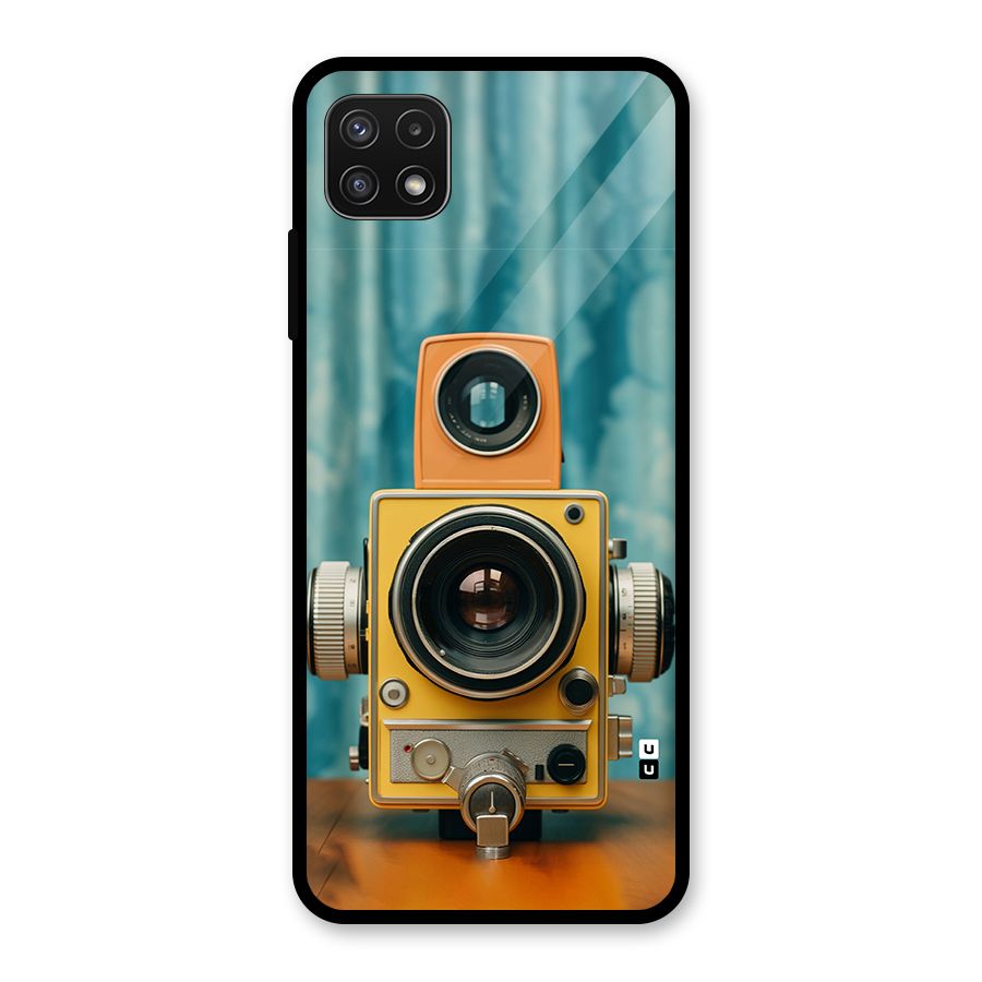 Retro Projector Glass Back Case for Galaxy A22 5G