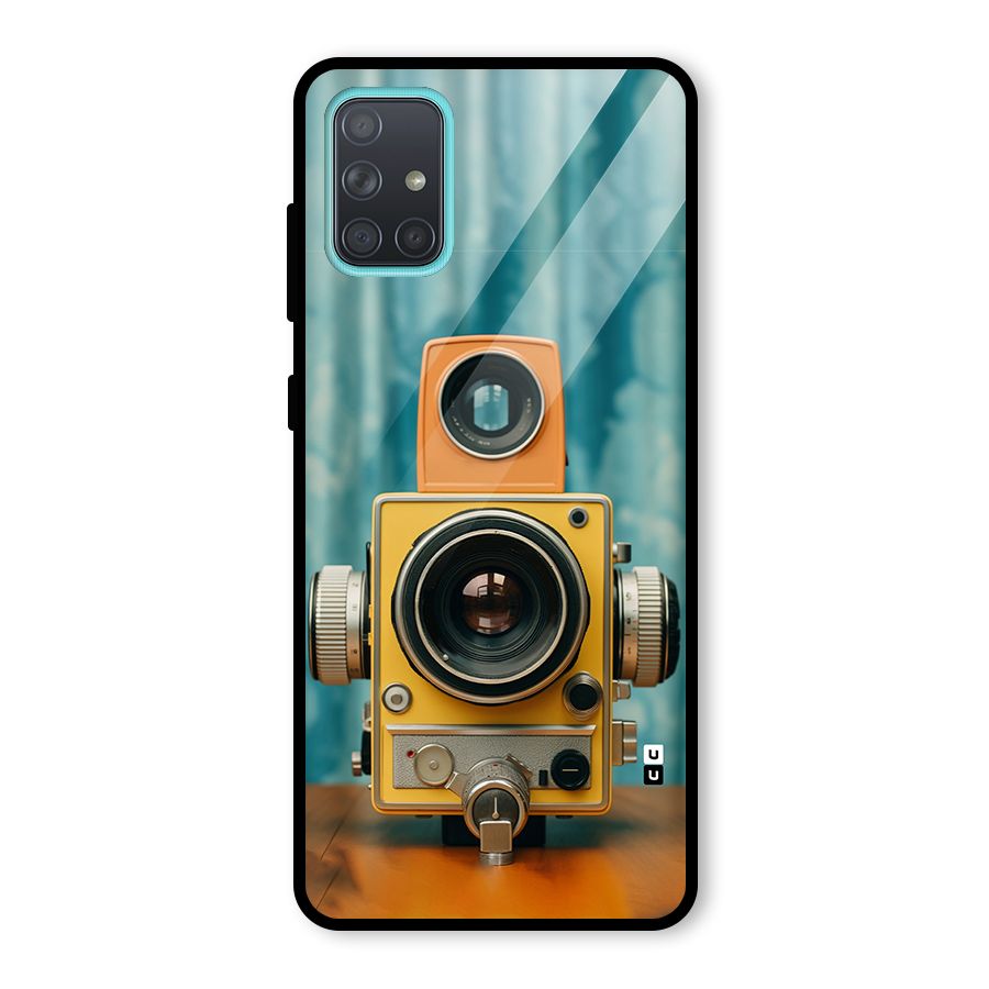 Retro Projector Glass Back Case for Galaxy A71