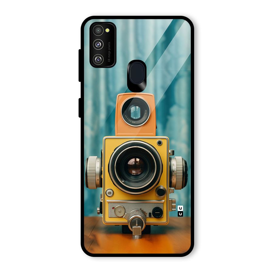 Retro Projector Glass Back Case for Galaxy M30s