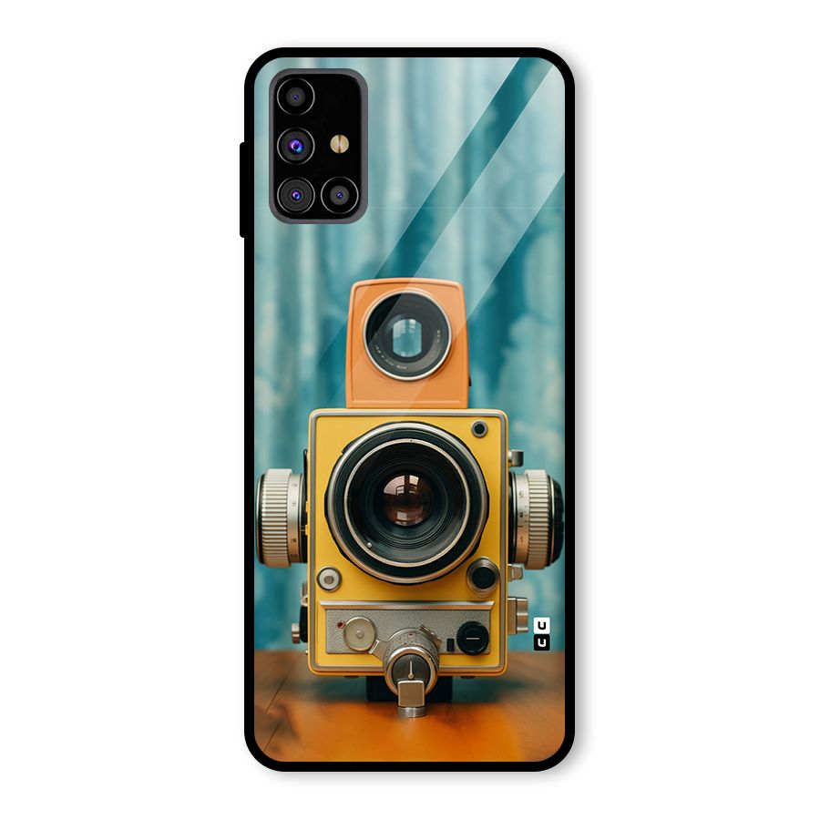 Retro Projector Glass Back Case for Galaxy M31s