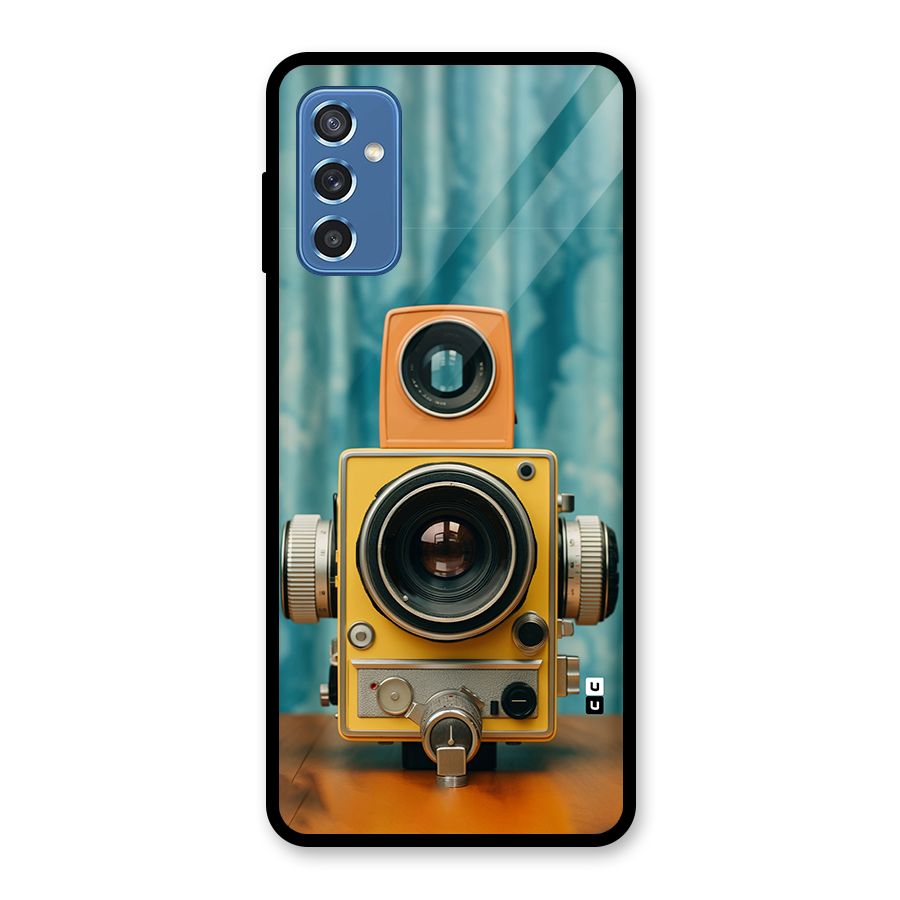 Retro Projector Glass Back Case for Galaxy M52 5G