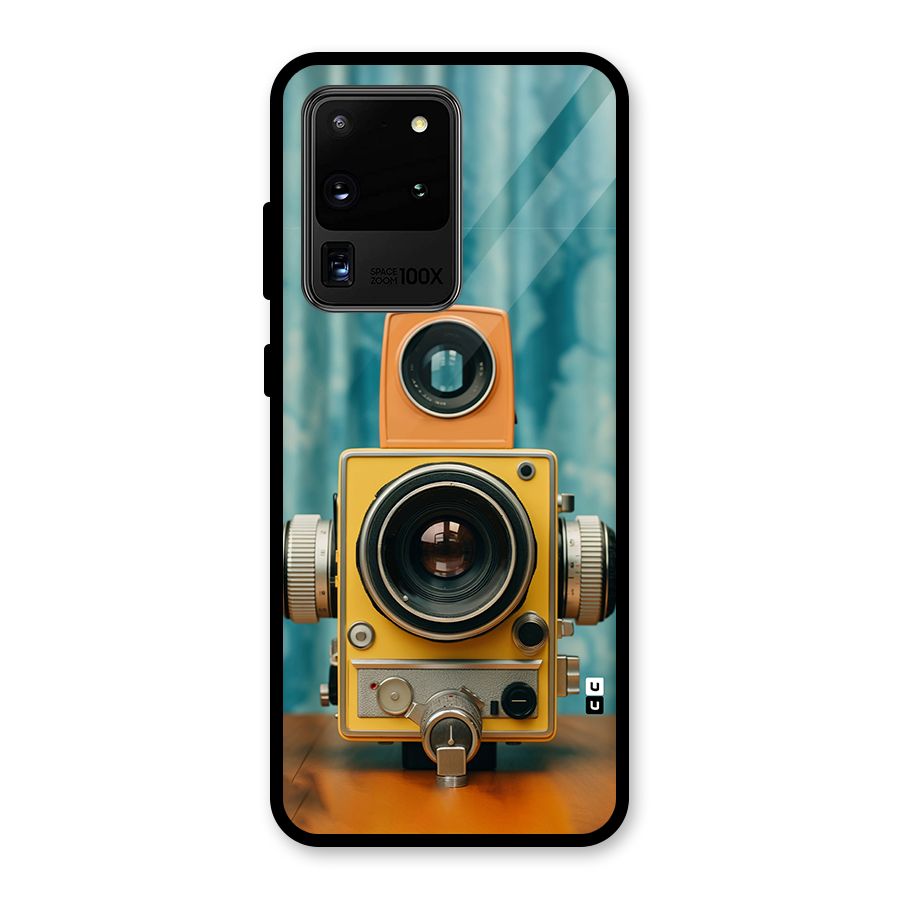 Retro Projector Glass Back Case for Galaxy S20 Ultra