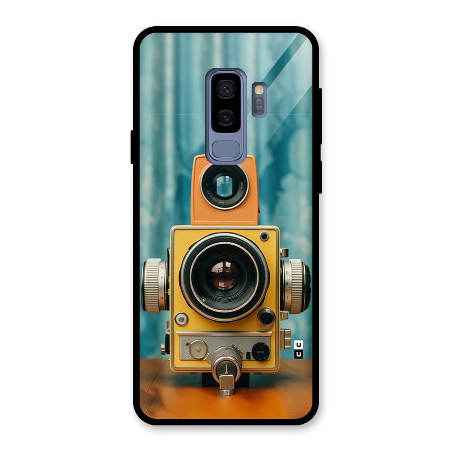 Retro Projector Glass Back Case for Galaxy S9 Plus