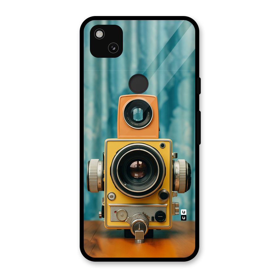 Retro Projector Glass Back Case for Google Pixel 4a