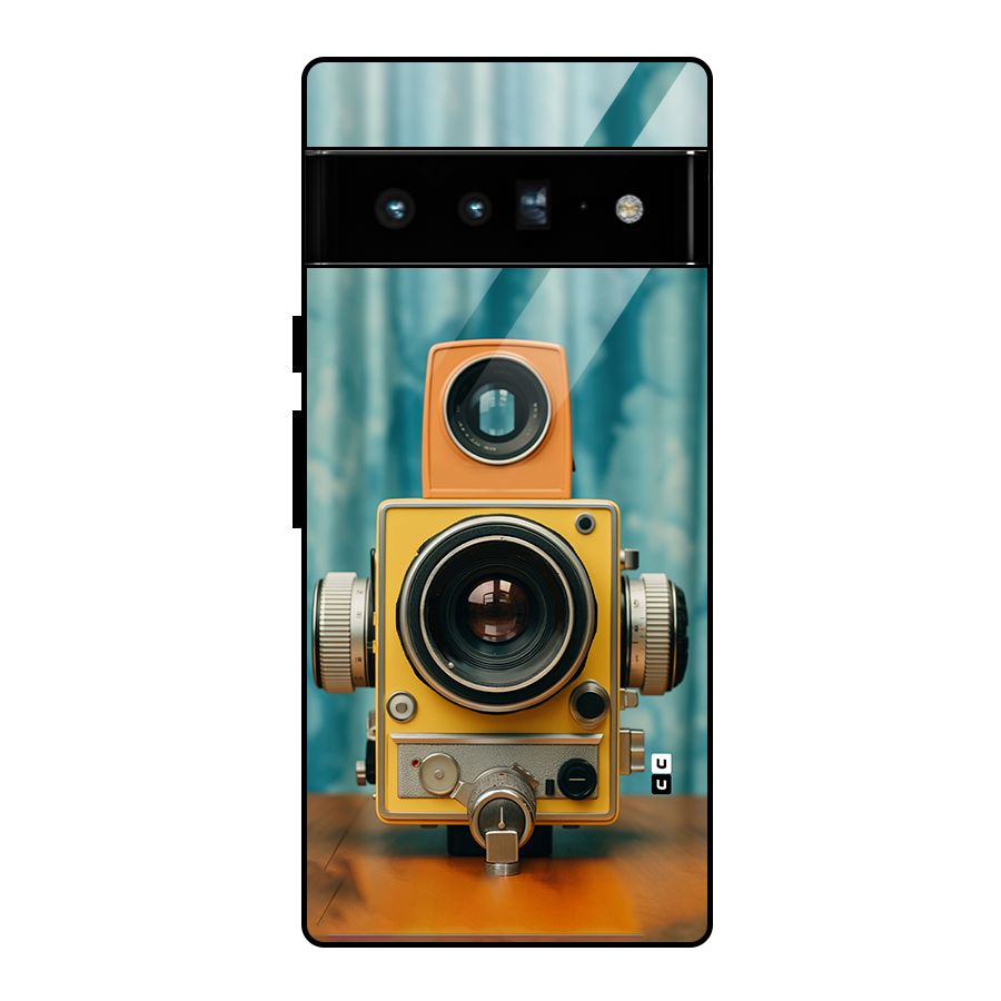 Retro Projector Glass Back Case for Google Pixel 6 Pro