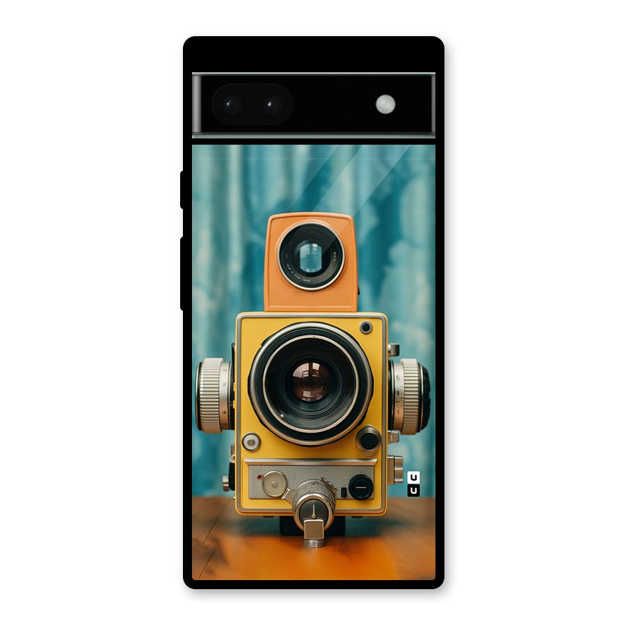 Retro Projector Glass Back Case for Google Pixel 6a