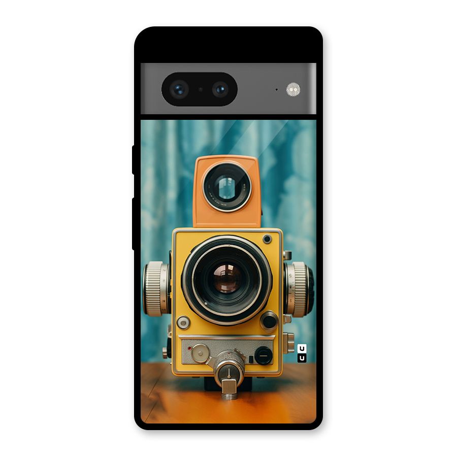 Retro Projector Glass Back Case for Google Pixel 7