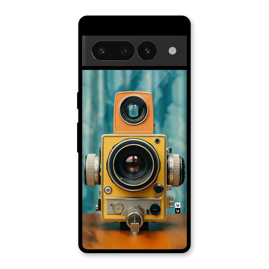Retro Projector Glass Back Case for Google Pixel 7 Pro