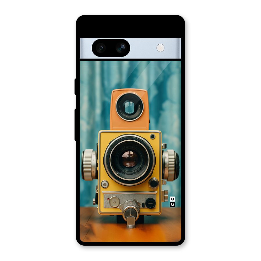 Retro Projector Glass Back Case for Google Pixel 7a