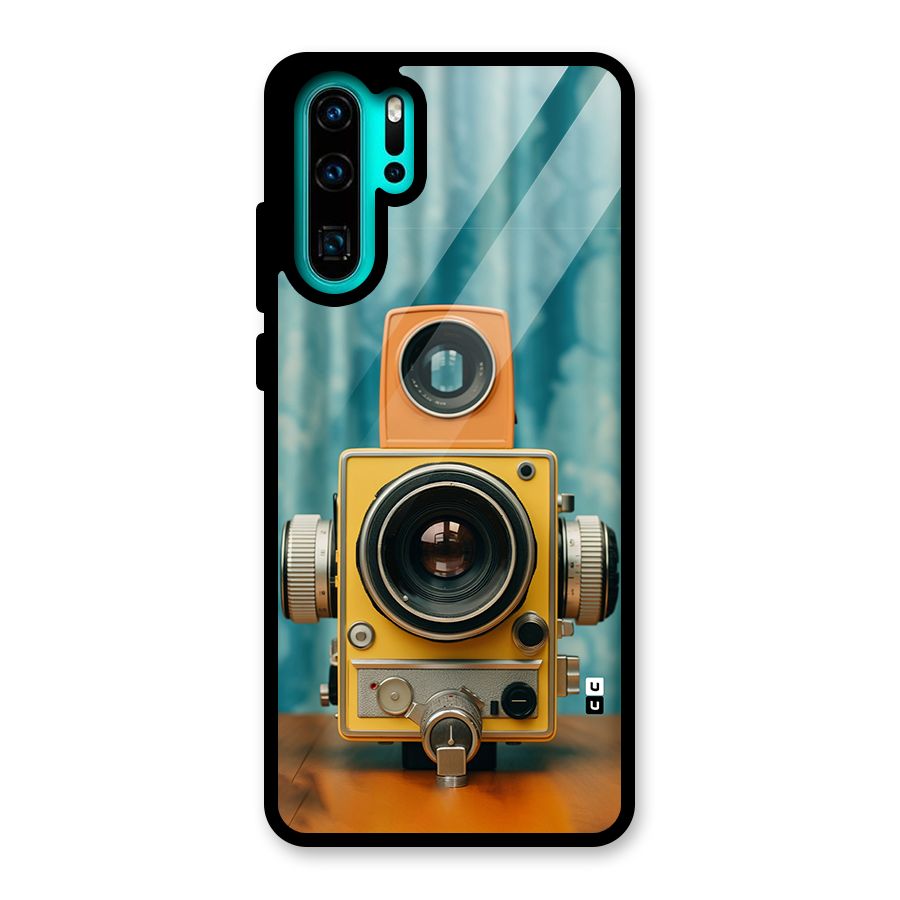 Retro Projector Glass Back Case for Huawei P30 Pro