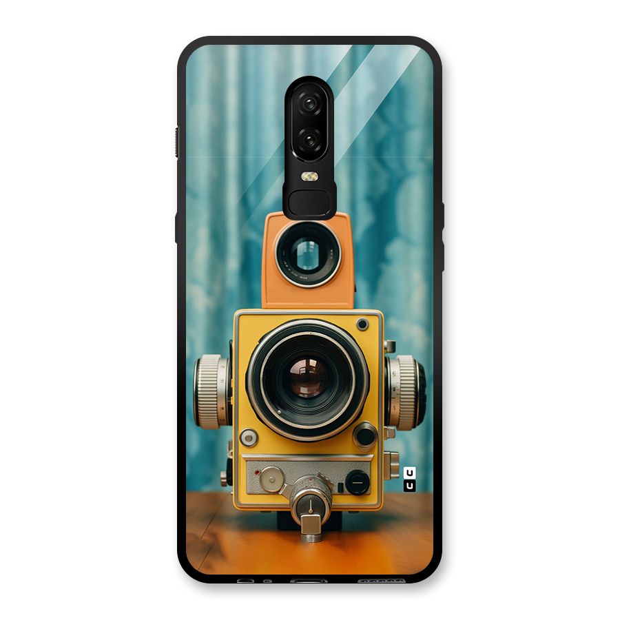 Retro Projector Glass Back Case for OnePlus 6