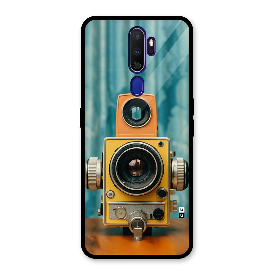 Retro Projector Glass Back Case for Oppo A9 (2020)