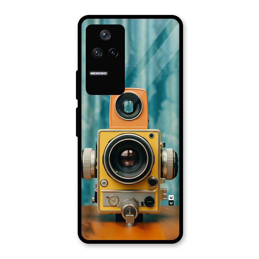 Retro Projector Glass Back Case for Poco F4 5G
