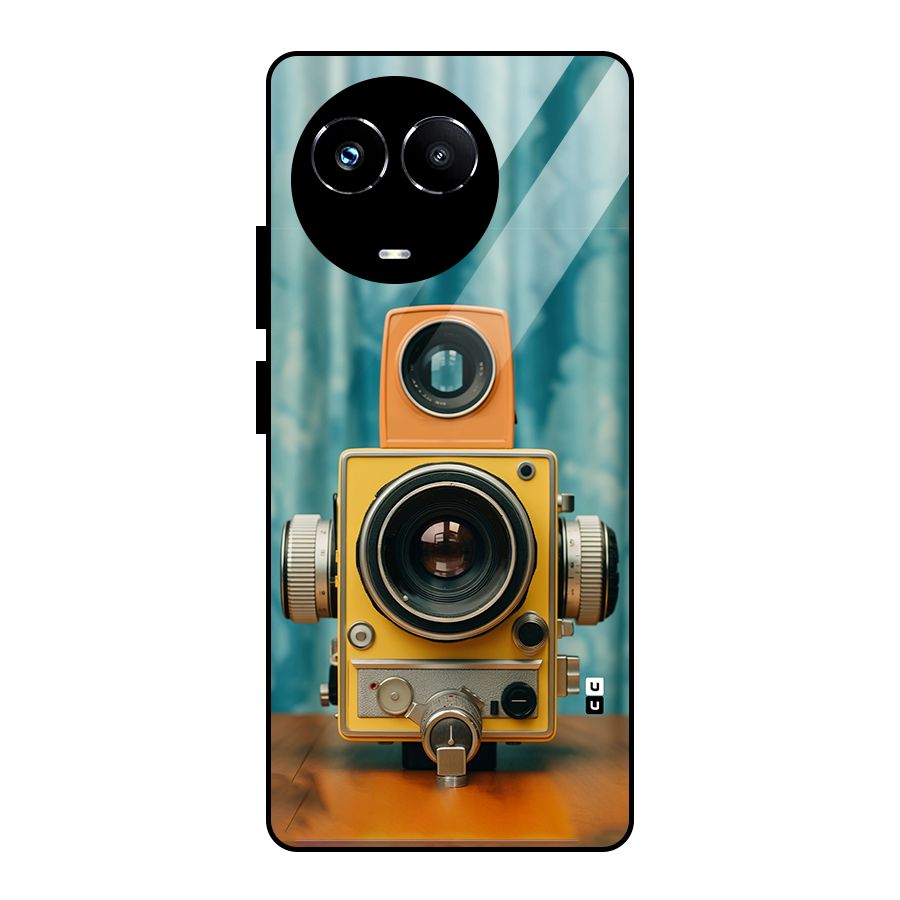 Retro Projector Glass Back Case for Realme 11X