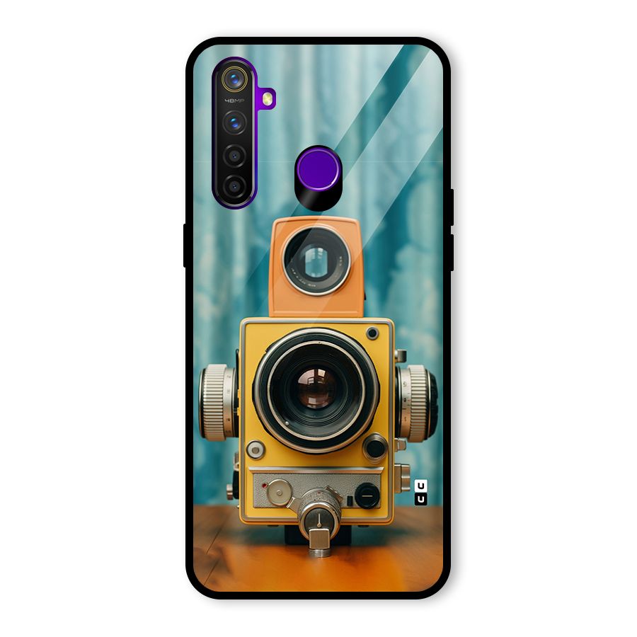 Retro Projector Glass Back Case for Realme 5 Pro