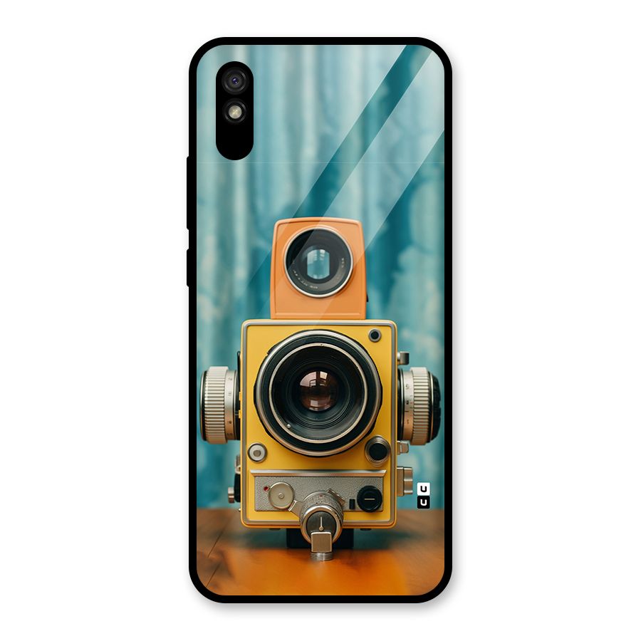 Retro Projector Glass Back Case for Redmi 9i