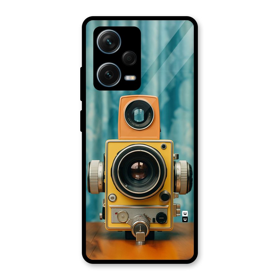 Retro Projector Glass Back Case for Redmi Note 12 Pro Plus 5G