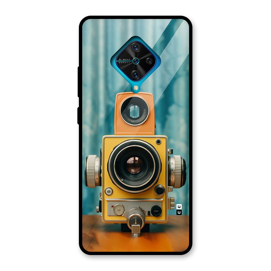 Retro Projector Glass Back Case for Vivo S1 Pro