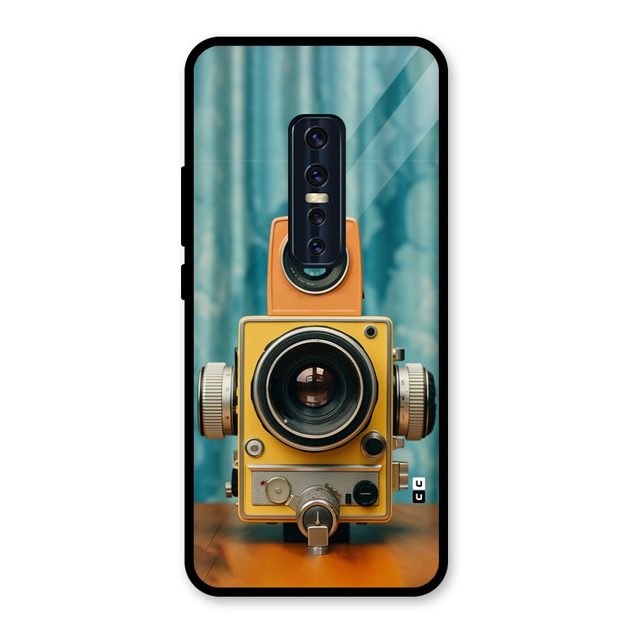 Retro Projector Glass Back Case for Vivo V17 Pro