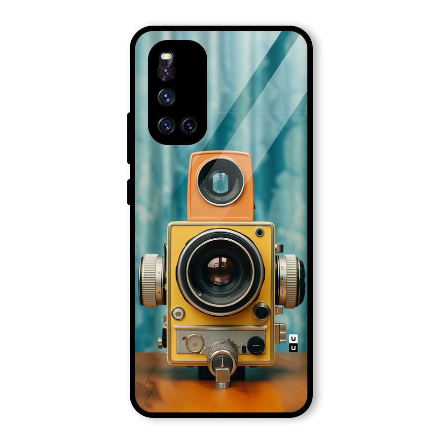 Retro Projector Glass Back Case for Vivo V19