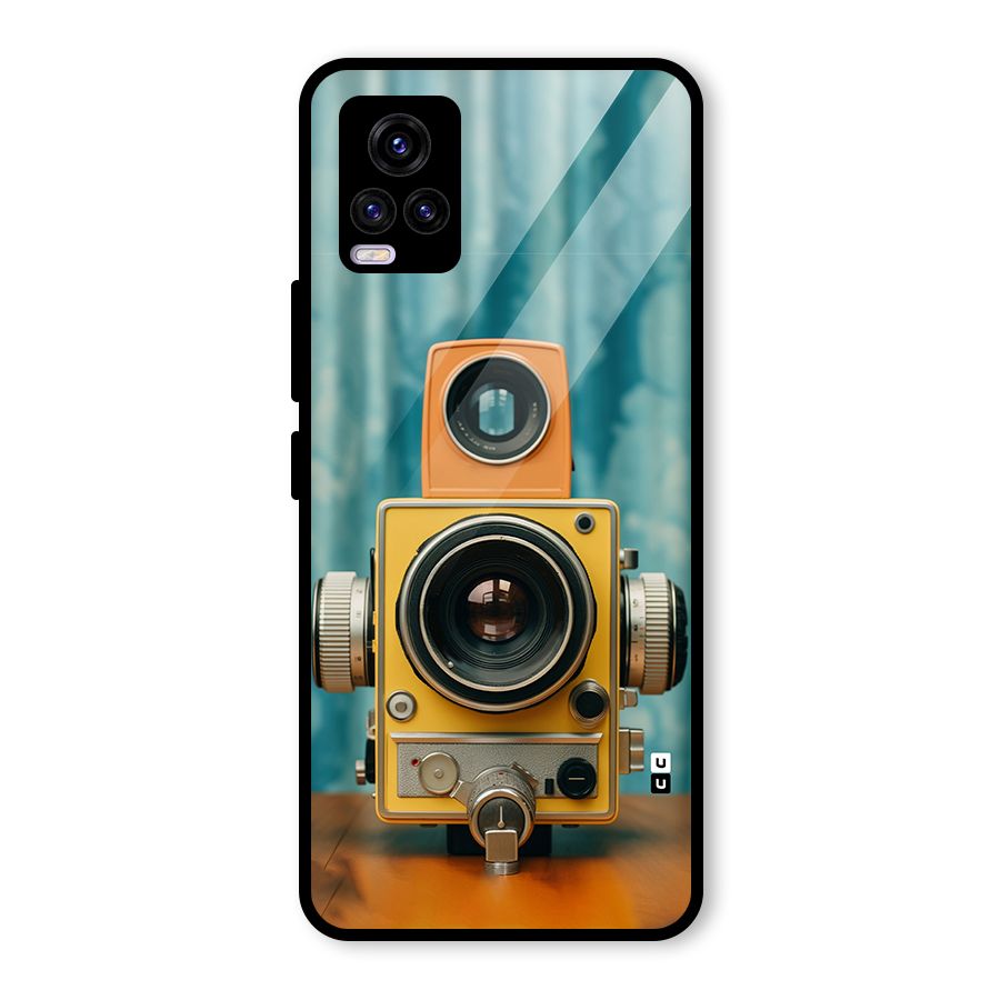 Retro Projector Glass Back Case for Vivo V20 2021