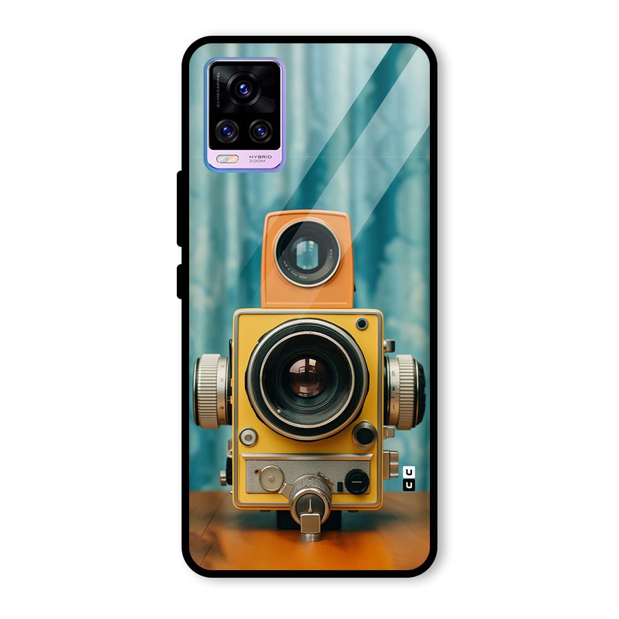 Retro Projector Glass Back Case for Vivo V20 Pro