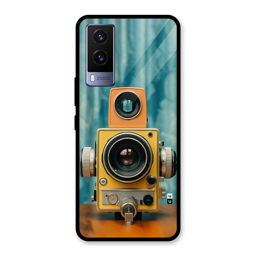 Retro Projector Glass Back Case for Vivo V21e 5G