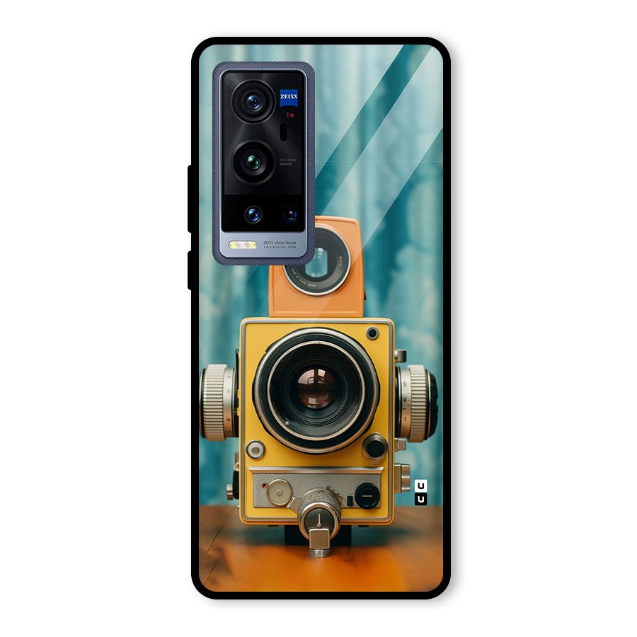Retro Projector Glass Back Case for Vivo X60 Pro Plus