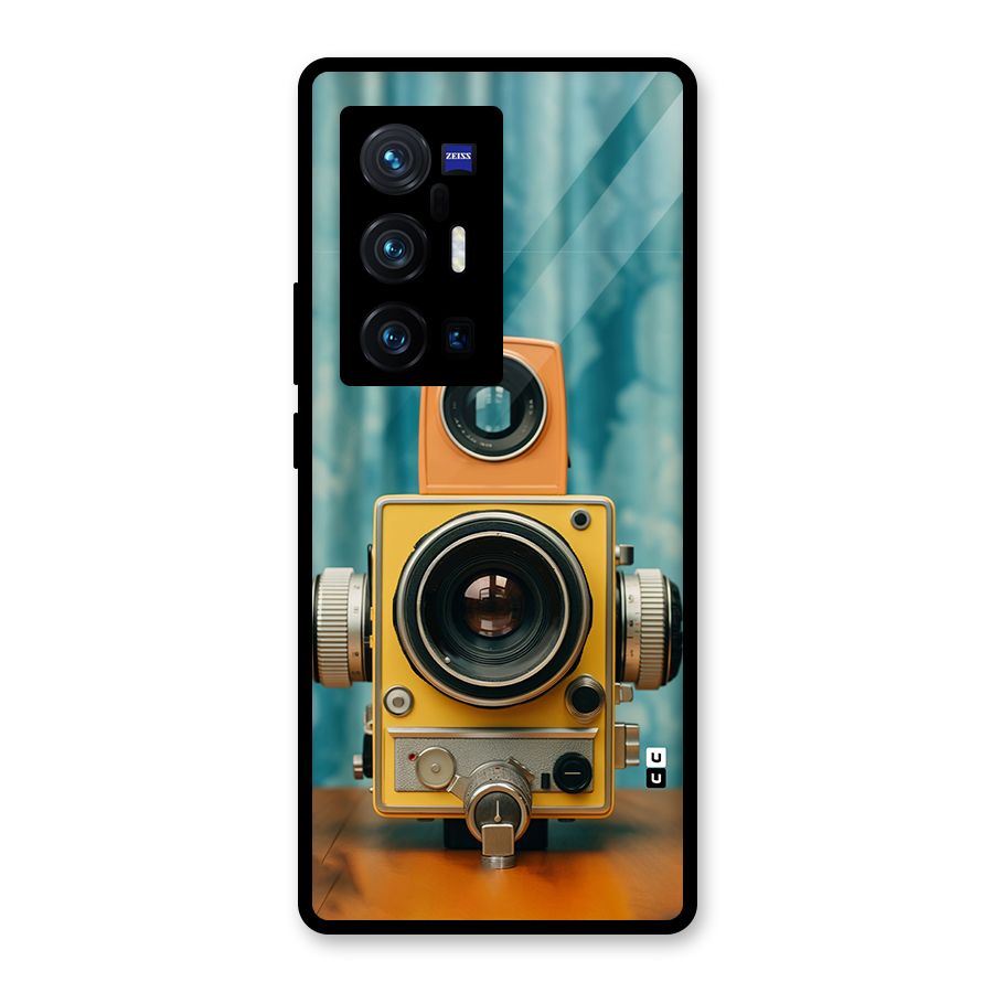 Retro Projector Glass Back Case for Vivo X70 Pro Plus