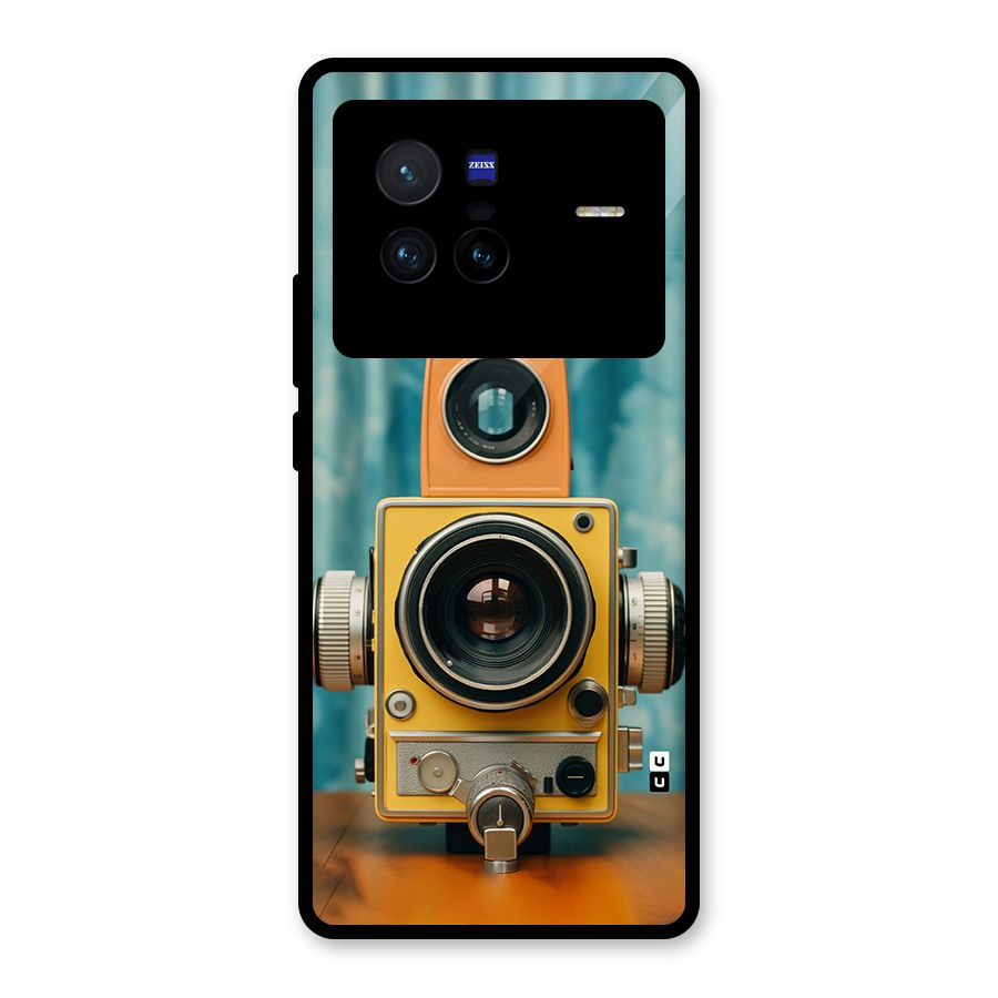 Retro Projector Glass Back Case for Vivo X80