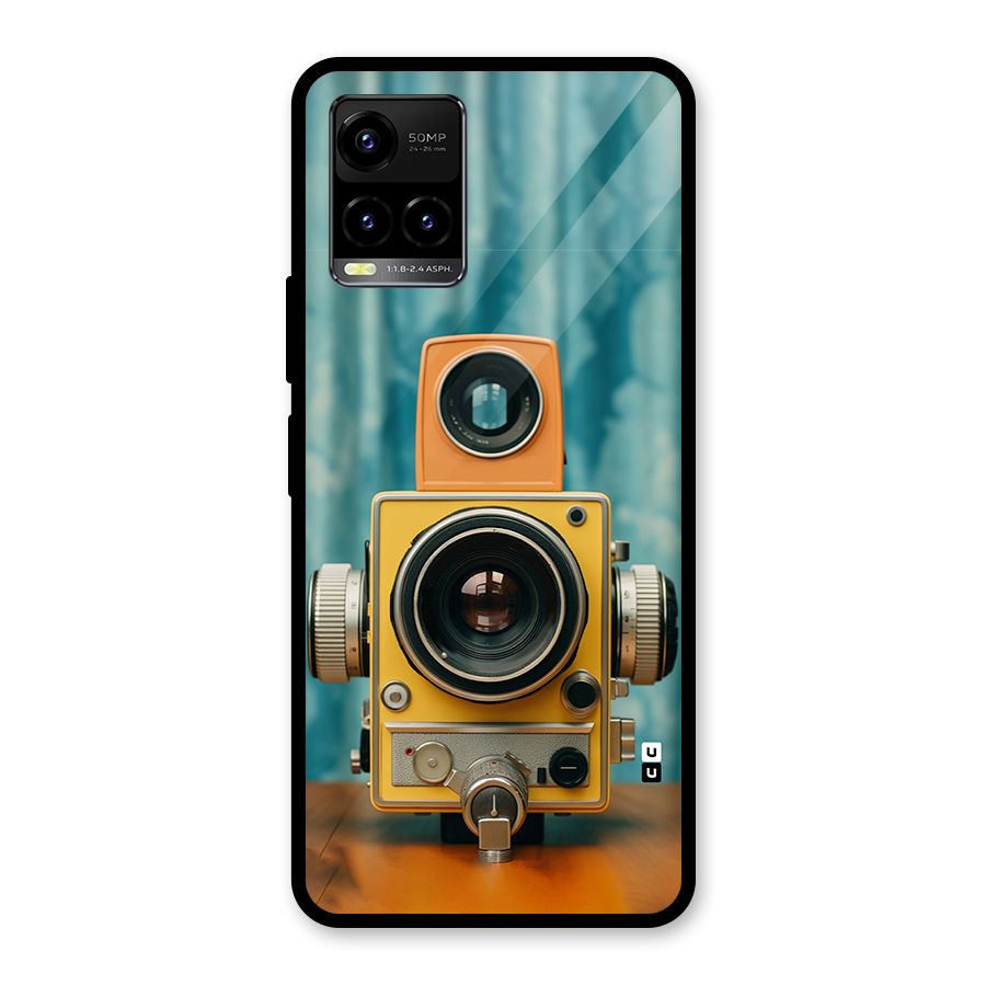 Retro Projector Glass Back Case for Vivo Y21T