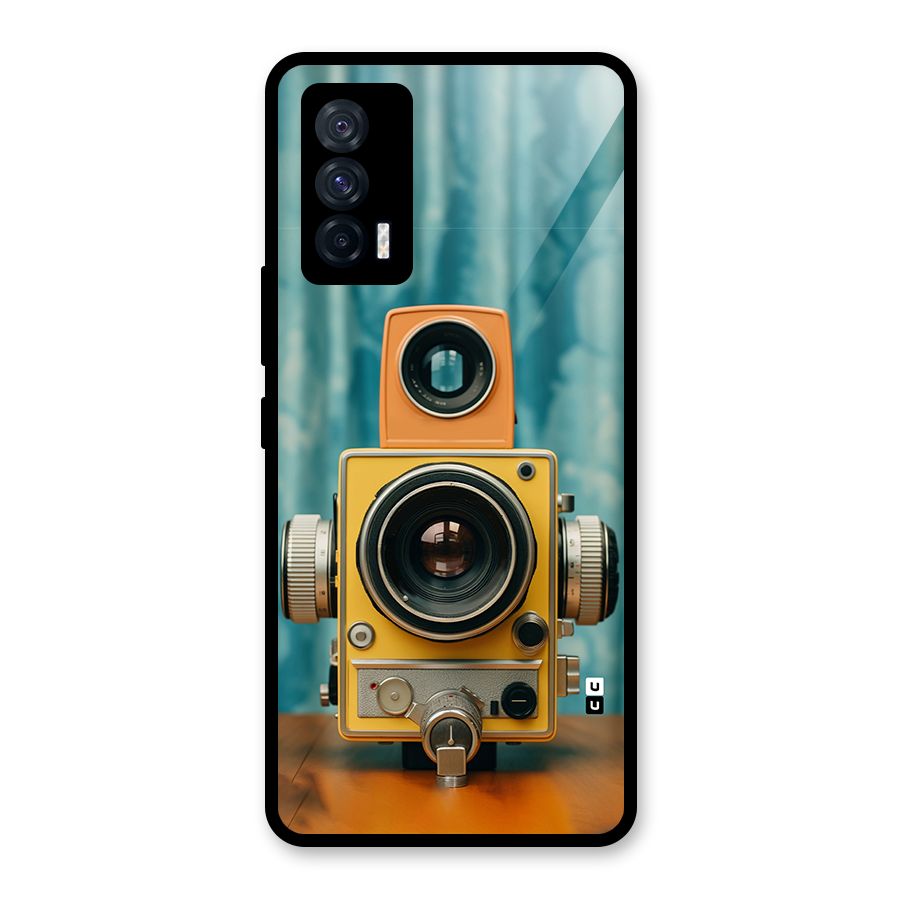 Retro Projector Glass Back Case for Vivo iQOO 7 5G