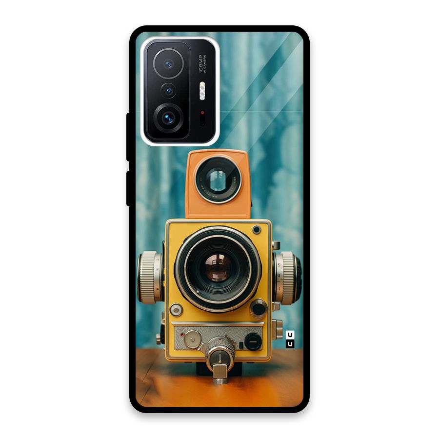 Retro Projector Glass Back Case for Xiaomi 11T Pro