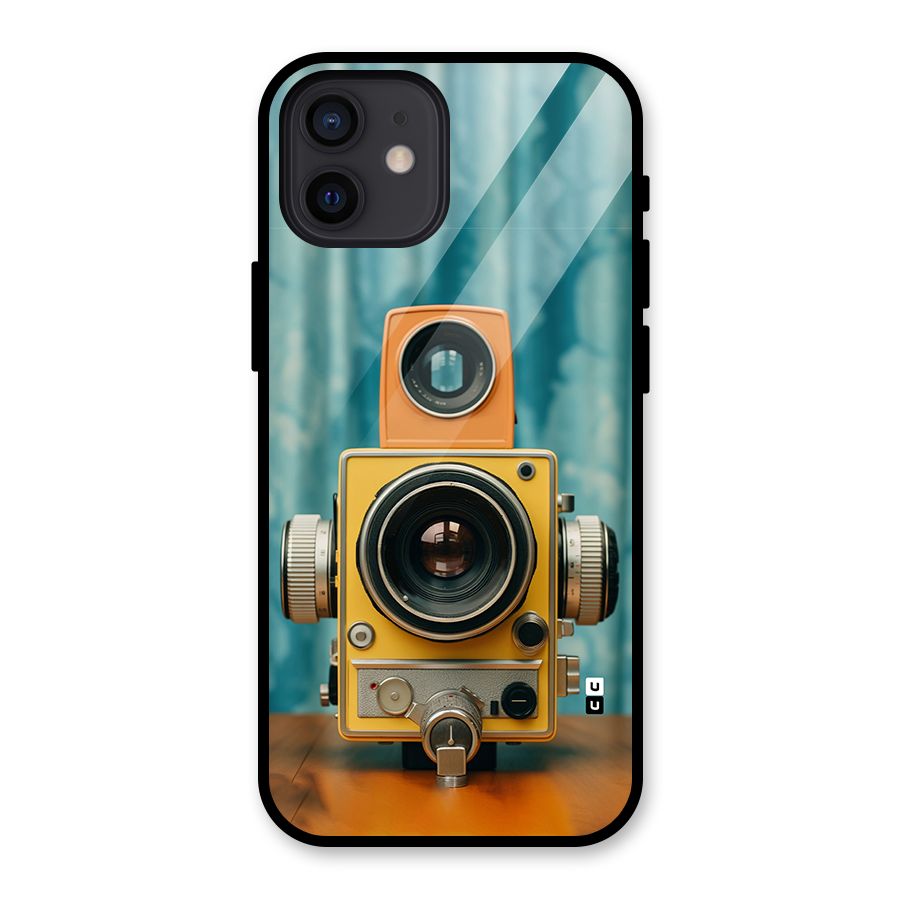 Retro Projector Glass Back Case for iPhone 12