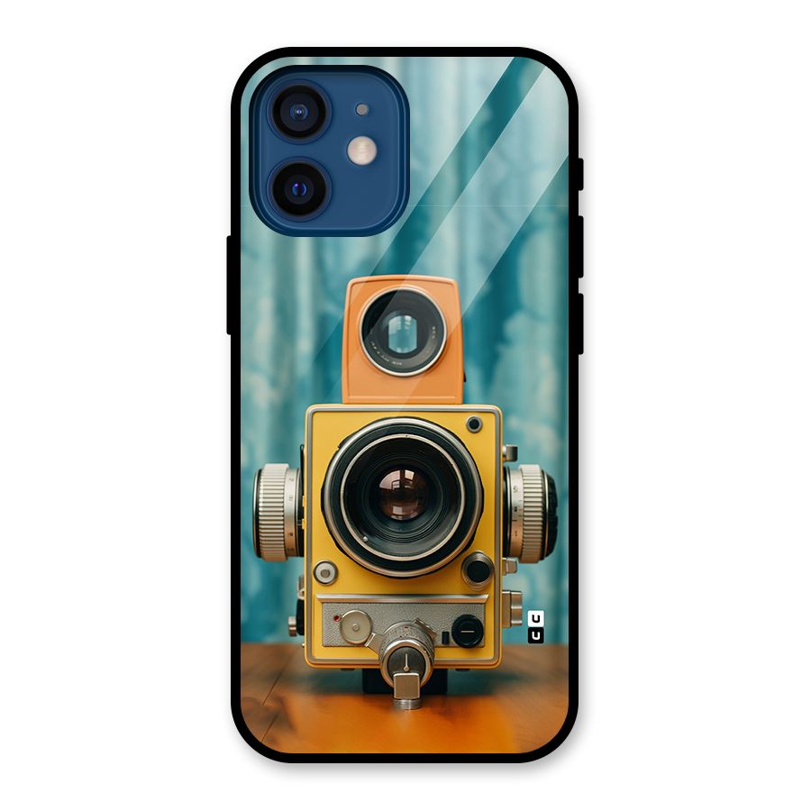 Retro Projector Glass Back Case for iPhone 12 Mini