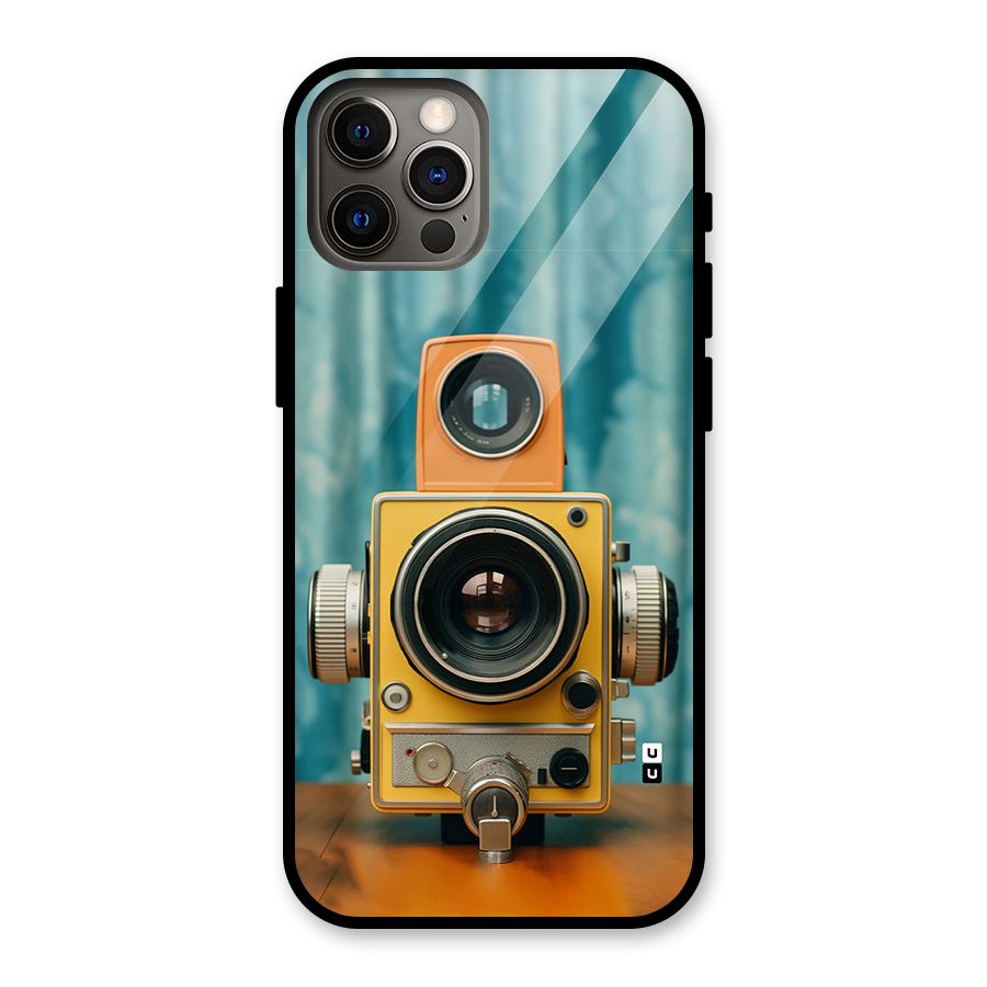 Retro Projector Glass Back Case for iPhone 12 Pro