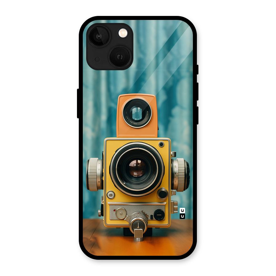 Retro Projector Glass Back Case for iPhone 13