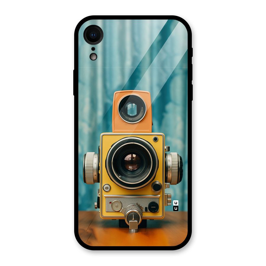 Retro Projector Glass Back Case for iPhone XR