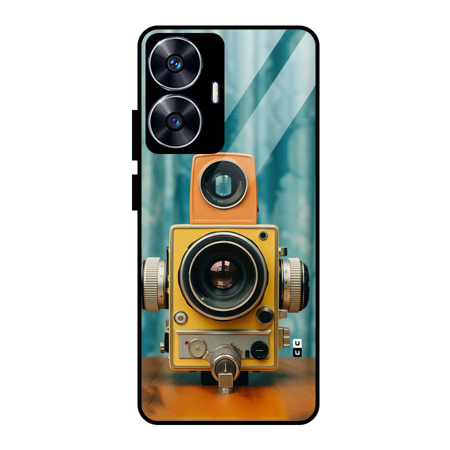 Retro Projector Glass Back Case for realme C55