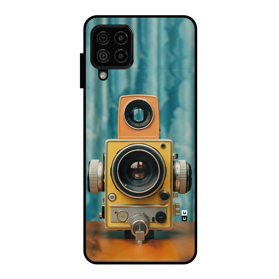 Retro Projector Metal Back Case for Galaxy A22 4G