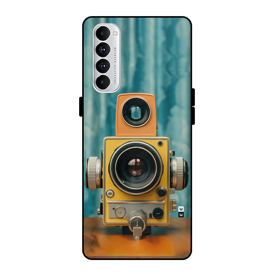 Retro Projector Metal Back Case for Oppo Reno4 Pro