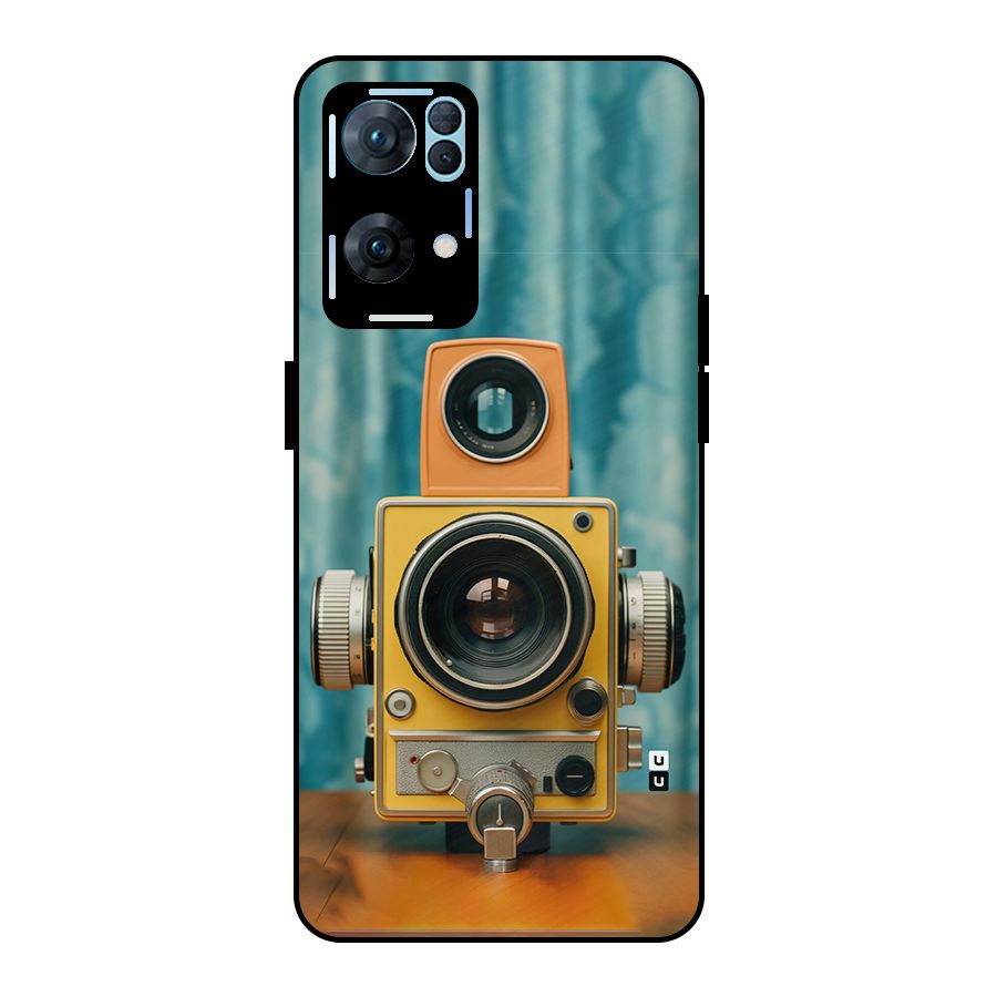 Retro Projector Metal Back Case for Oppo Reno7 Pro 5G