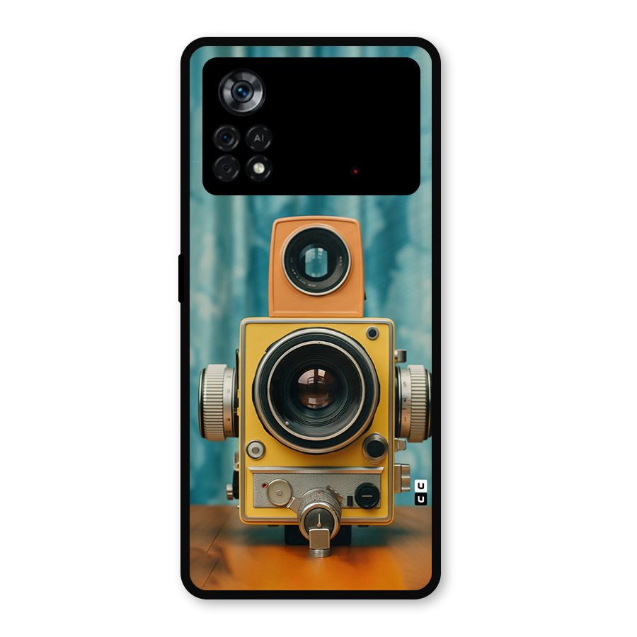 Retro Projector Metal Back Case for Poco X4 Pro 5G