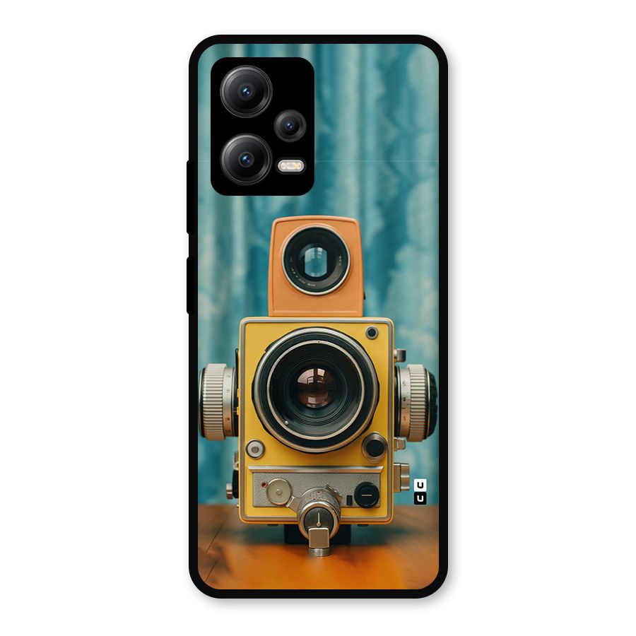 Retro Projector Metal Back Case for Redmi Note 12 5G