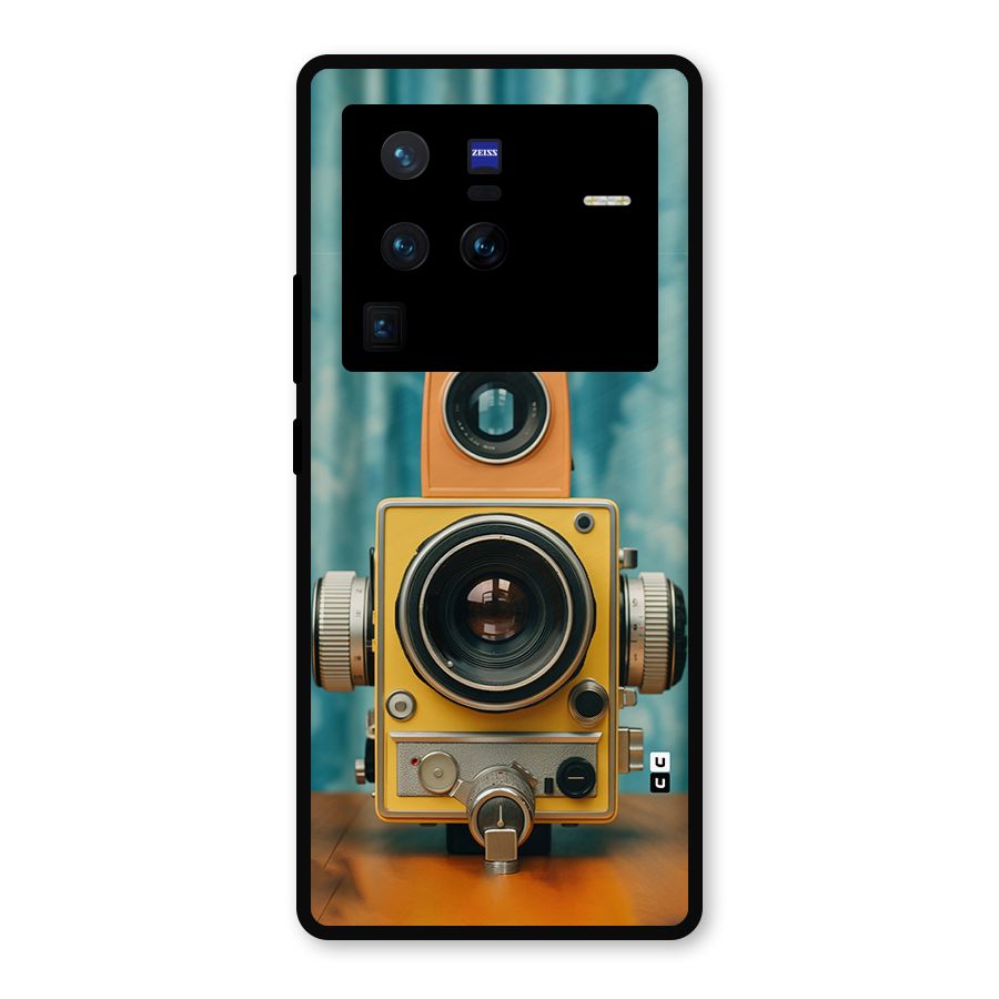 Retro Projector Metal Back Case for Vivo X80 Pro