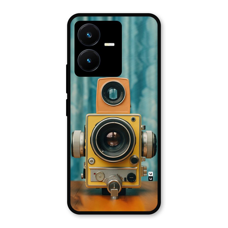 Retro Projector Metal Back Case for Vivo Y22