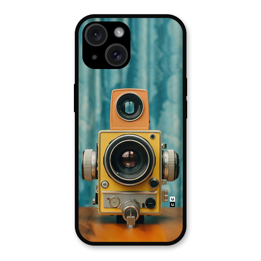 Retro Projector Metal Back Case for iPhone 15
