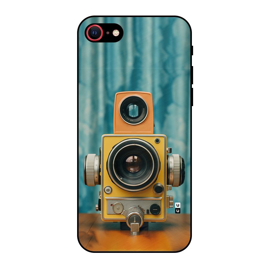 Retro Projector Metal Back Case for iPhone 8