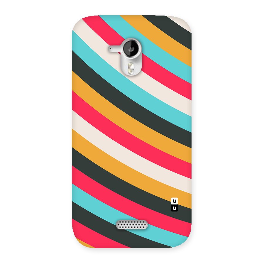 Retro Style Minimal Curves Back Case for Canvas HD A116