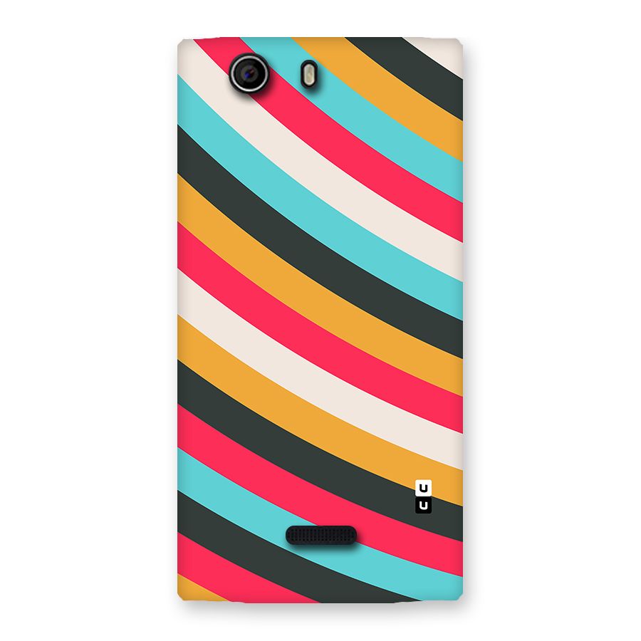 Retro Style Minimal Curves Back Case for Canvas Nitro 2 E311